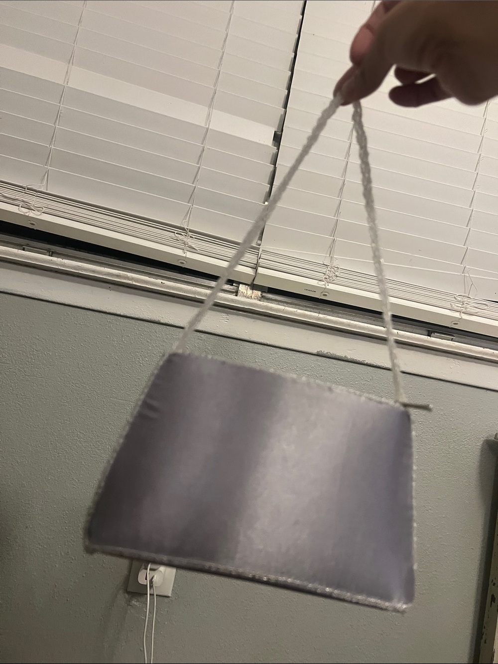 Beaded White Evening Shoulder Bag - Picture 4 of 5